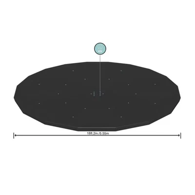 Bestway Round 18 x 48 Pool Cover for Above Ground Frame Pools (Cover Only) - Image 1 of 4