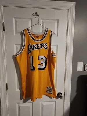 100% Authentic Mitchell & Ness 71/72 Wilt Chamberlain LA Lakers Jersey 52 XXL  - Image 1 of 4