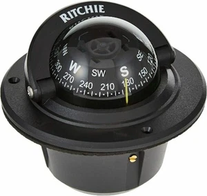 Ritchie Explorer Compass F-50 Flush Mount Traditional Black light 3.75" Hole - Picture 1 of 15