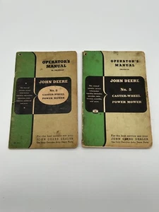John Deere No 5 caster-wheel power mower operators manuals OM-H10-152 OM-H10-649 - Picture 1 of 9