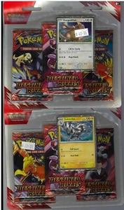 Pokemon TCG Destined Rivals 3 Pack Booster Blister Zebstrika and Kangas Khan - Picture 1 of 1