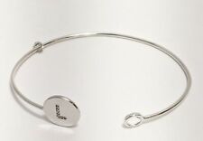 TAI Women's Silver Open Cuff Letter L Bracelet 6 inch Diameter NWOT