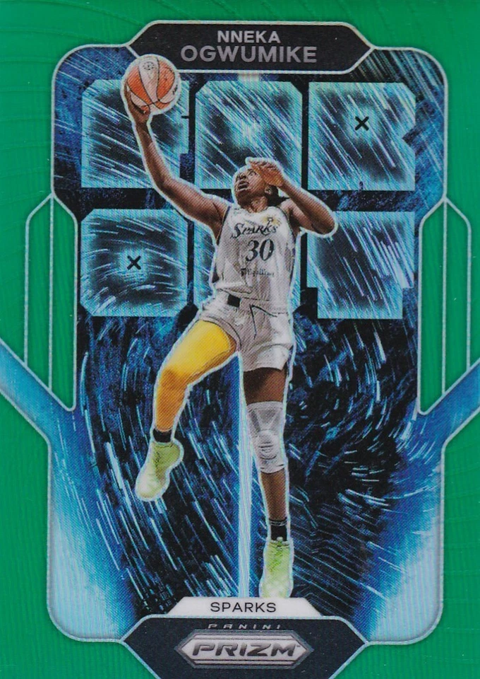 2022 PANINI WNBA PRIZM SP GREEN REFRACTOR  PRIZM "FAROUT"#6 Nneka Ogwumike - Image 1 of 1