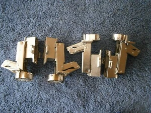 GRASS 1200 Cabinet Hinge 4 Count, Spring Loaded, Slide On, Self Close 4 Hinges - Picture 1 of 2