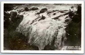 Postal RPPC c1920 Errington BC Englishman Falls Cerca de Parksville Escénica Tintada - Imagen 1 de 2