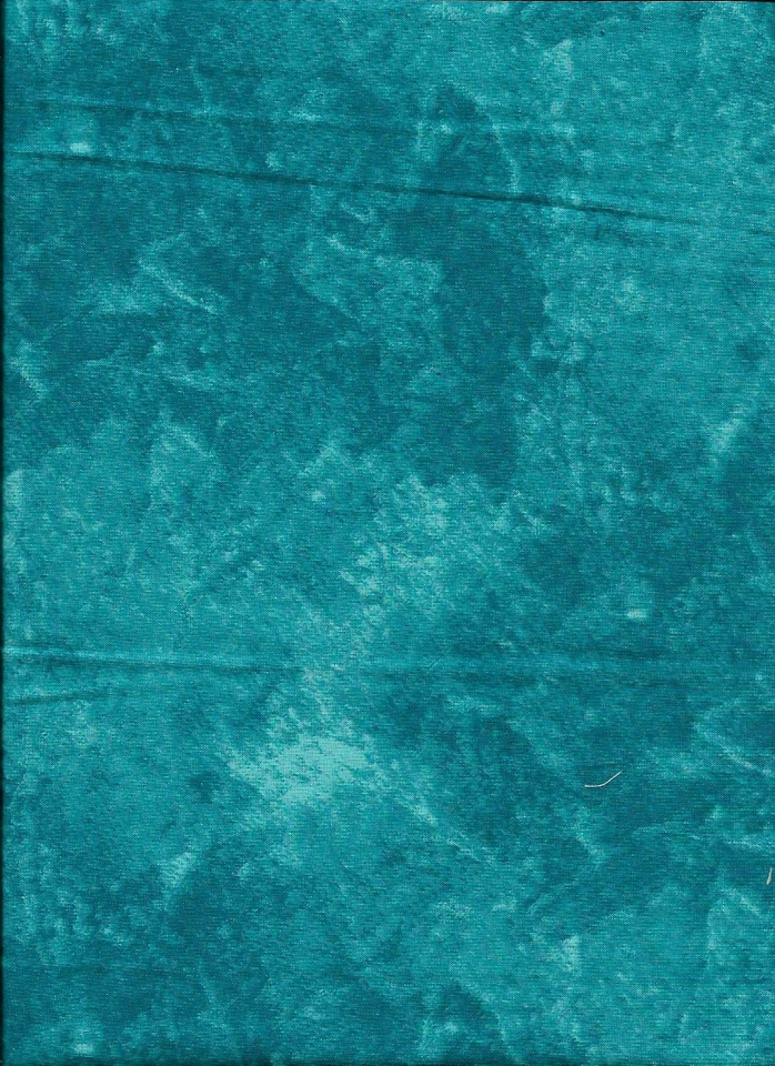 New Aqua Washart Texture 100% Cotton Fabric 10" x 43" - Last Piece - Image 1 of 1