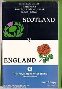 #II.  SCOTLAND V ENGLAND RUGBY UNION PROGRAM 5/2/1994 - Picture 1 of 1