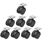  8 PCS Hardwood Floor Rollers Heavy Duty L-Shaped Chairs Desks AND