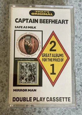 Captain Beefheart Safe As Milk Mirror Man Double Album Cassette Tape 1988 Castle Foto 1 de 4