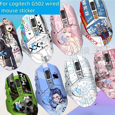 For Logitech G502 Hero Wired Mouse Sticker Anime Sticker Matte print collection - Image 1 of 4