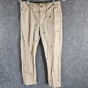 Polo Ralph Lauren Classic Fit Khaki Nautical Anchor Chino Pants Boys Size 10 - Picture 1 of 5