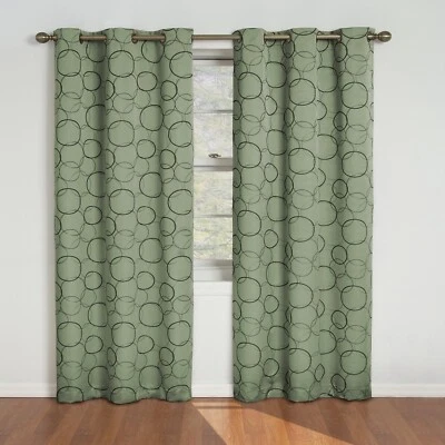 Eclipse Zodiac Blackout Grommet Curtain Panel, Sage, 42 x 108 - Image 1 of 3
