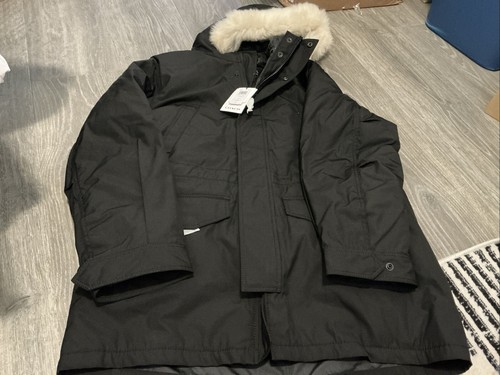 COACH 3 in 1 Shearling Parka Piumino d’anatra Nero Uomo Taglia:2XL Nuovo con etichette