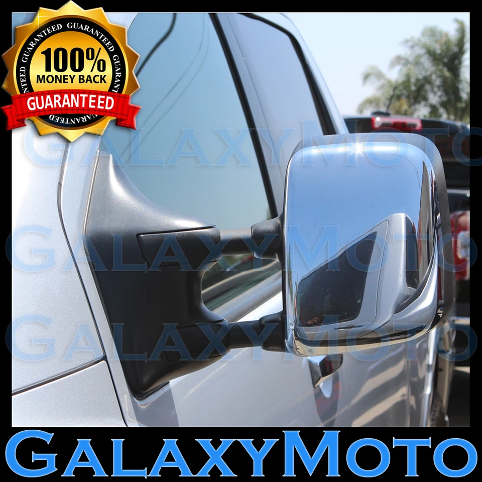 Triple Chrome Towing Mirror Cover 1 pair for 05-15 Nissan Armada+Titan 2005-2015 - Image 1 of 2
