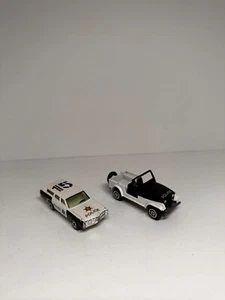 Vintage 70's YATMING FORD PATROL & JEEP CRUISER WHT & BLK No 1015 Hong Kong SET - Picture 1 of 13