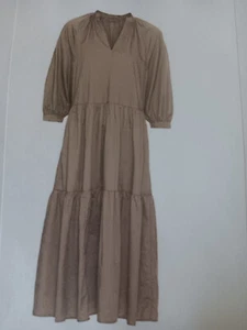 Maxikleid Stufenkleid 3/4 Ärmel olive Gr. 40 Neu Bio-Baumwolle Marc O Polo - Bild 1 von 9