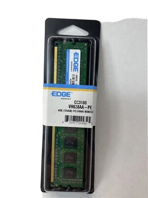 Edge PC3-10600 Memory 4GB (1x4) Non ECC Unbuferred - Image 1 of 3