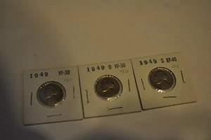 1949-P-D-S Jefferson Nickel year set of 3 coins - Picture 1 of 8