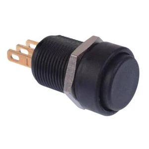 IMP7Z422234 APEM Black Momentary 12mm Push Button Switch SPDT IP67 - Picture 1 of 1