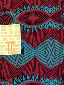Lularoe TC Tall & Curvy Leggings Blue Solid Purple Pink Shapes Aztec New 12-18 - Picture 1 of 7