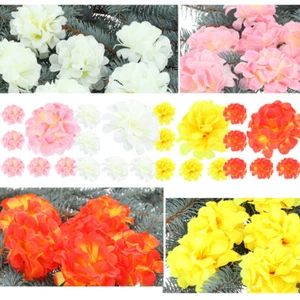 Künstliche Blumen Hortensien Blumenköpfe künstliche dekorative Pflanzen Deko - Bild 1 von 13