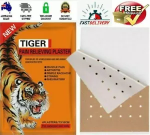 Tiger Pain Balm Relief Plaster Patches - 10 Pack - 40 pcs - 7 x 10 cm Red - Picture 1 of 8