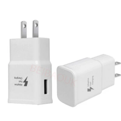 LOTE Cargador rápido para teléfono celular EE. UU. Enchufe de pared Puerto USB Adaptador de corriente Carga rápida Foto 1 de 4
