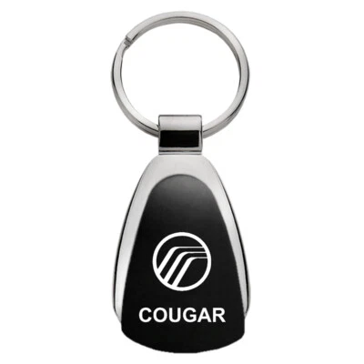 Mercury Cougar Tear Drop Key Ring (Black) - Image 1 of 2