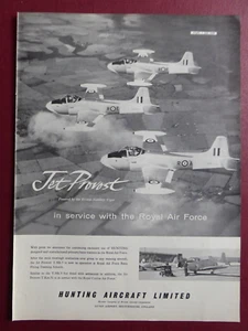 7/1960 PUB JAGDFLUGZEUG LIMITED JET PROVOST ROYAL AIR FORCE ORIGINAL ANZEIGE - Bild 1 von 1
