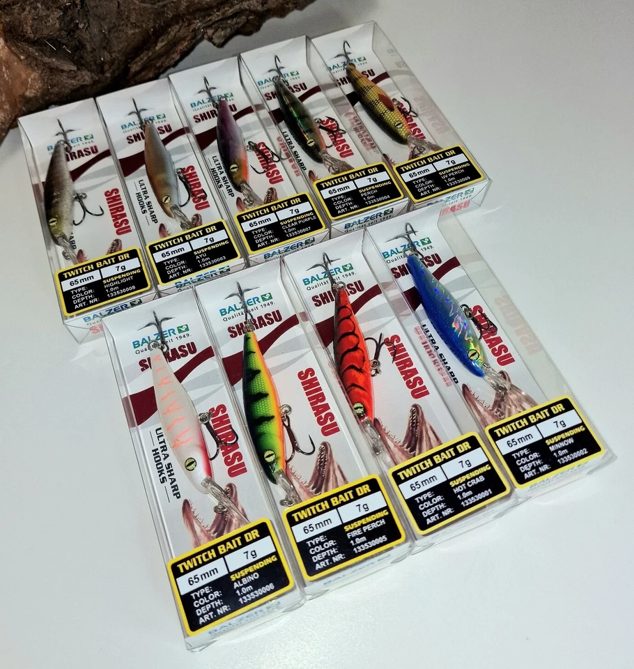 Balzer Shirasu Twitchbait DR 6,5cm 8g Suspending 9 Farben Albino Perch Crab Ayu - Bild 1 von 1