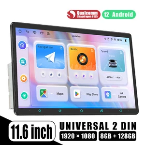 JOYING Android 12 Autoradio GPS 11,6 Zoll Doppel 2DIN Bluetooth WiFi FM USB DSP - Bild 1 von 13