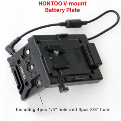 HONTOO V-mount Battery Plate Power Supply Fit For Sony FX9 Camera cage Rig - Image 1 of 4