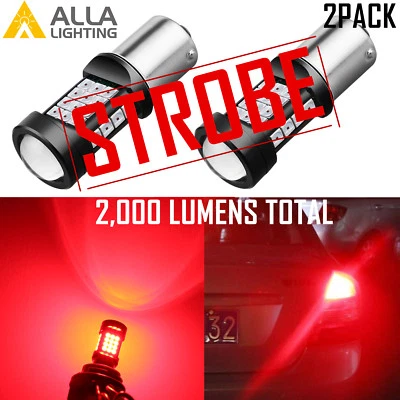 3497 LED Rojo Legal ESTROBOSCÓPICO Bombilla de Freno|Centro Alto Tercera Parada|Señal de Giro  Foto 1 de 4