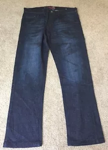 NEW MENS PRESTIGE JACK LAMOUR FAME BLUE DARK WASH SLIM DENIM JEANS SIZE EUR 42 - Picture 1 of 7