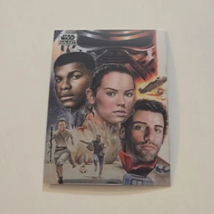 Topps 2021 cromado Star Wars Galaxy Base #20 Triple amenaza Rey Poe Finn - Imagen 1 de 2