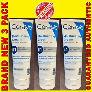 CeraVe Moisturizing Cream For Normal to Dry Skin Rich Texture 8oz 3PKS - Picture 1 of 1