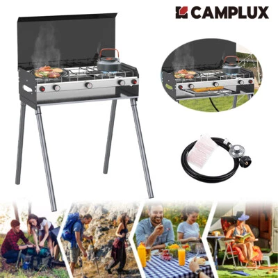 Camplux Portable Gas Stove 2/3 Burner Outdoor Foldable Grill Cooktop Camping LPG - image 1 of 4