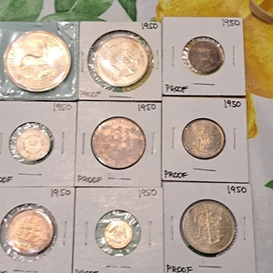 1950 SOUTH AFRICA PROOF SET - Picture 1 of 10