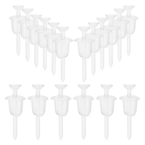  100 Pz Orecchino Trasparente Orecchino In Plastica Schiena Orecchini Vite - Foto 1 di 12