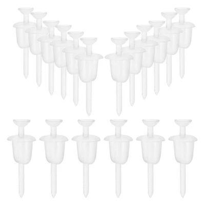  100 Pz Orecchino Trasparente Orecchino In Plastica Schiena Orecchini Vite - Immagine 1 di 4