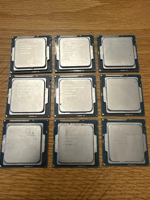 LOT OF 9 Intel Core i5-4590 SR1QJ CPU @ 3.30GHz Quad-Core LGA 1150 Desktop CPU - Image 1 of 2