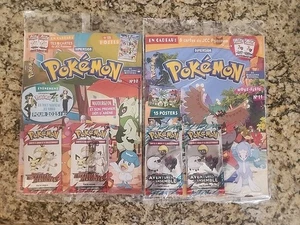 2 FRENCH Pokemon Manga NEW Sealed Magazine Destined Rivals Journey Packs RARE - Picture 1 of 12