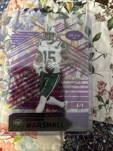 ‘16 Clear Vision Purple #48 Brandon Marshall SN 6/9 - Picture 1 of 2