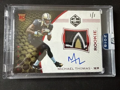 Michael Thomas 2016 Panini Limited RPA Rookie Saints Logo Patch Auto 1/1 - Image 1 of 3