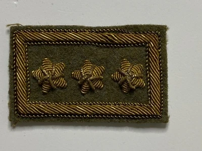 Distintivo grado Ten. Colonnello WW2 in canutiglia originale MVSN GNR Fascismo P - Immagine 1 di 4