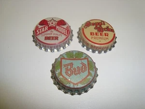 Vintage Illinois Beer Cork Crowns/Bottle Caps, 3 In All - Picture 1 of 1