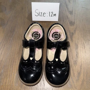 Livie & Luca Mädchen TPR Mary Jane Schuhe schwarz Leder Größe 12M - Bild 1 von 3