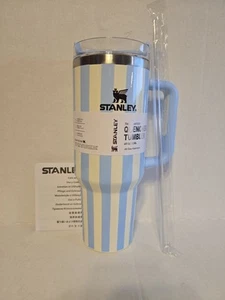 Stanley X Oasis Blue Cabana Gloss 40 oz Quencher Tumbler NEW - Picture 1 of 6