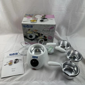 PME CM103/4/5 Electric Chocolate Melting Pot with 3 Pots Included, White Tested - Picture 1 of 9