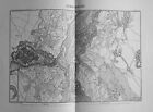 1858.THIERS.Duvotenay Mappa TOPOGRAFICA=STRASBURGO-FRANCIA-FRANCE=Acciaio.ETNA